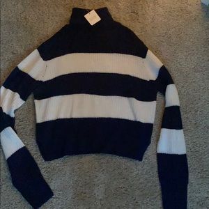 Navy/white striped sweater